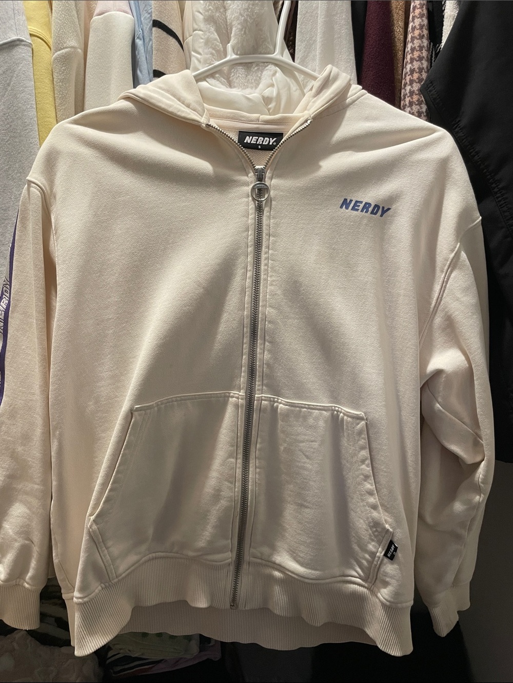 Women’s Cream Hooded Jacket